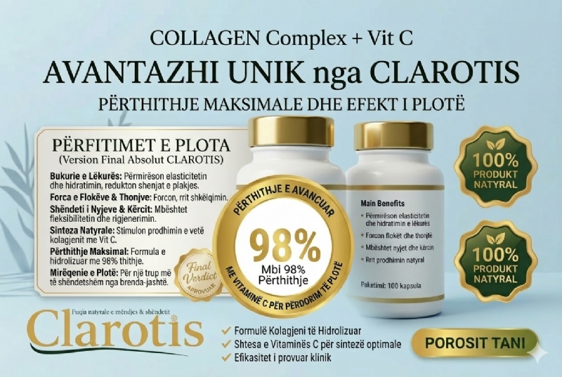 COLLAGEN Complex + Vitamina C nga Clarotis, kolagjen per nyjet dhe kocka...