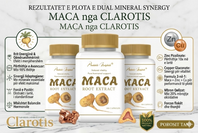 MACA Root Extract nga Clarotis, maca per rezistence, kapsula per stamina...