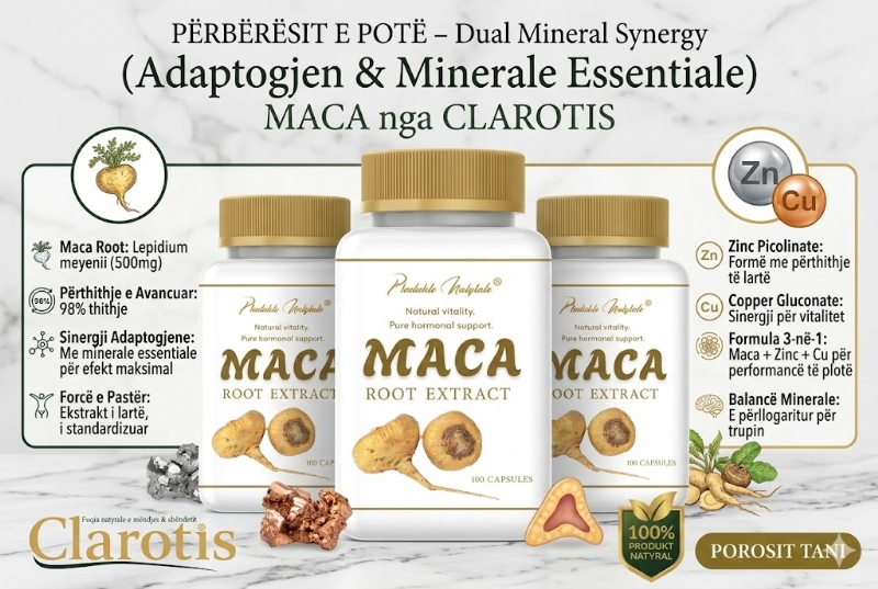 MACA Root Extract nga Clarotis, suplement maca per libido, maca per horm...