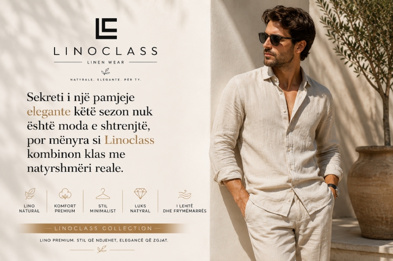 Sekreti i një pamjeje elegante këtë sezon nuk është moda e shtrenjtë, por mënyra si Linoclass kombinon klas me natyrshmëri reale.
